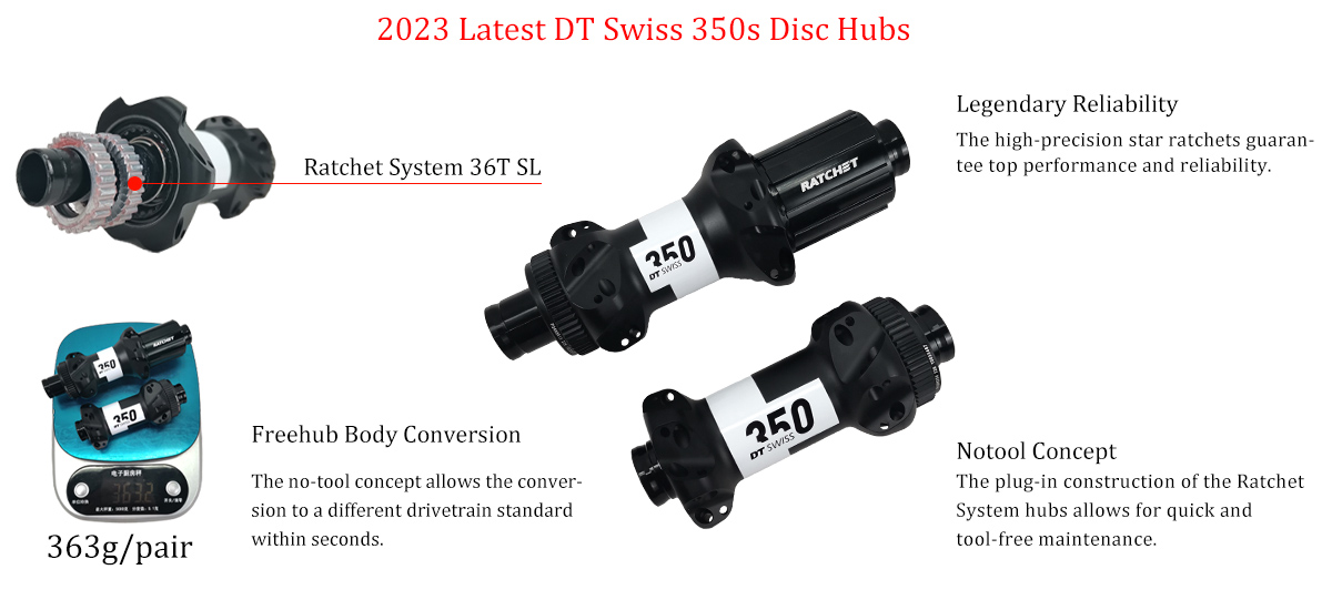 2023 senaste DT Swiss 350s skivnav