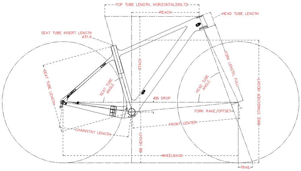 kolfiber mountainbike geometri