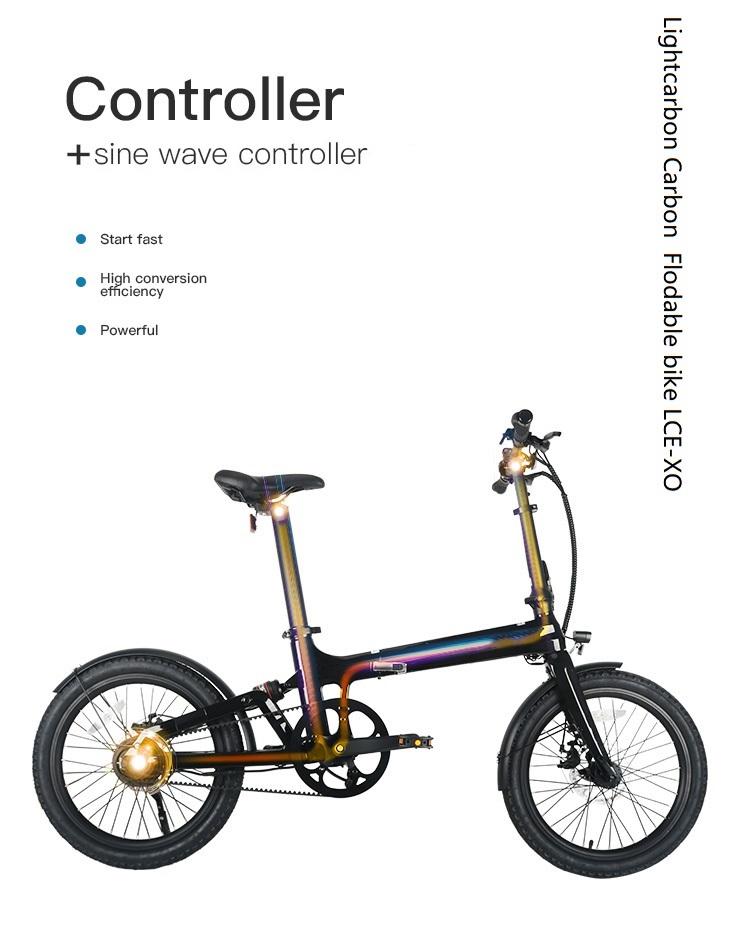 LCE-XO hopfällbar elcykelkontroll i kolfiber