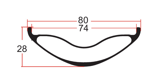 F27.5-80 fet fälg ritning